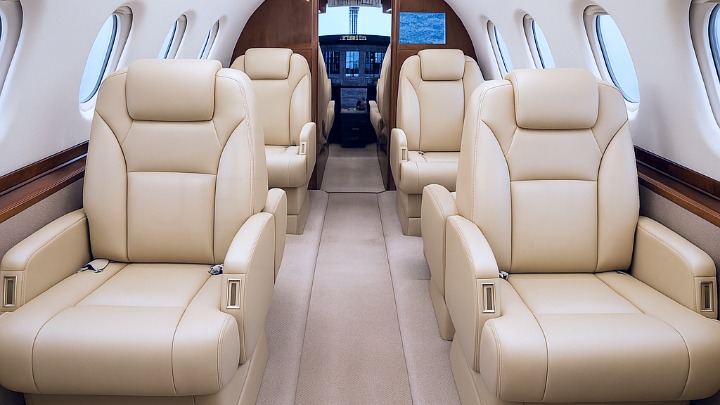 Hawker 750 Jet Interior